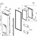 Dobradiça Superior para Porta Frigorifico LG