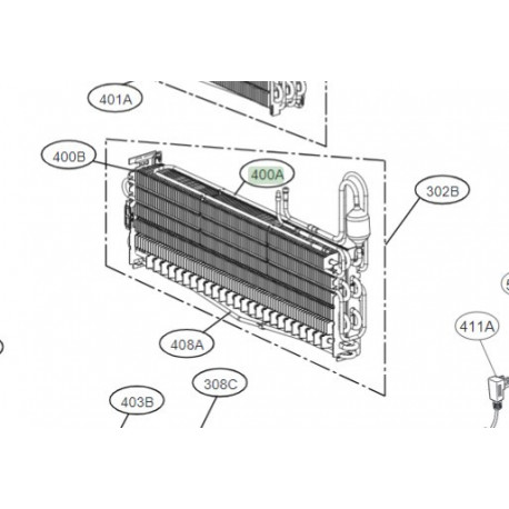 Resistencia 80W para Frigorifico LG