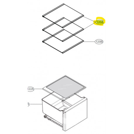 Shelf AssemblyFreezer LG