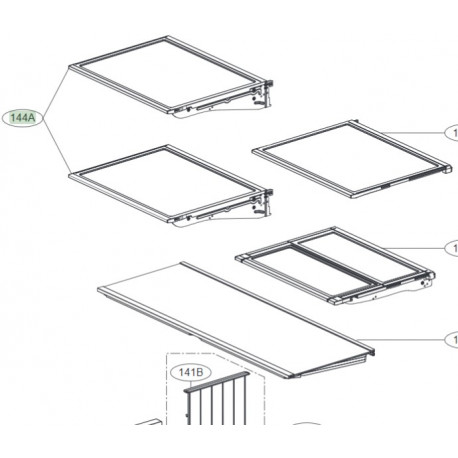 Shelf AssemblyRefrigerator Left LG