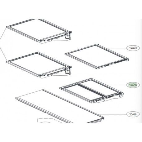 Shelf AssemblyRefrigerator LG