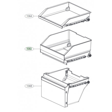 Gaveta para Frigorifico LG