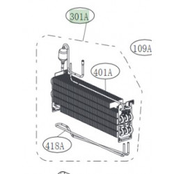 Evaporador para Frigorifico LG