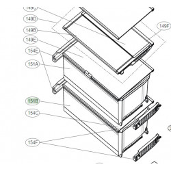 Gaveta para Frigorifico LG