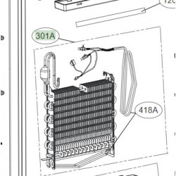 Evaporador para Frigorifico LG