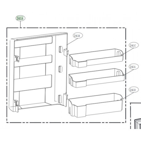 Basket AssemblyDoor LG