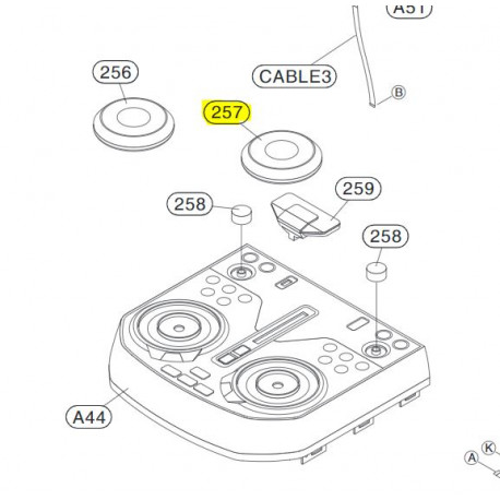 HOME OK55 Knob DJ R Assy LG Audio