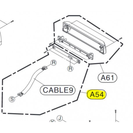 Placa de Iluminaçao para Equipamento Audio LG