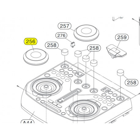 Botao Giratorio Esquerdo para Equipamento Audio LG