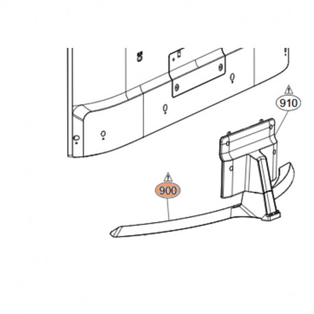 Base Oval para TV LG