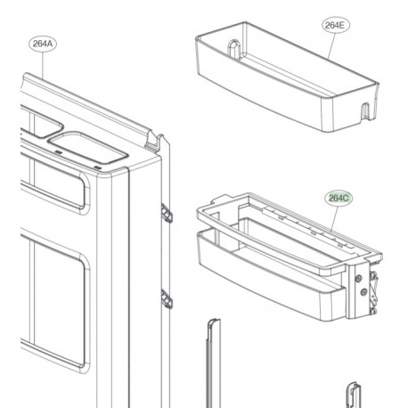 Basket AssemblyDoor Dispenser LG